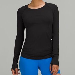 NWT Lululemon Swiftly Tech Long Sleeve Shirt 2.0 Race Sz 12 in Black